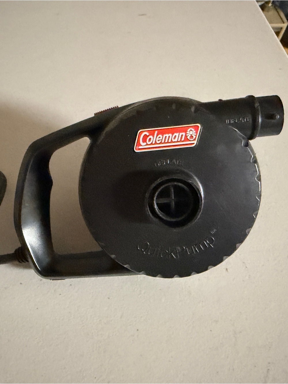 Coleman QuickPump electric air pump with cord. Attachments not included
